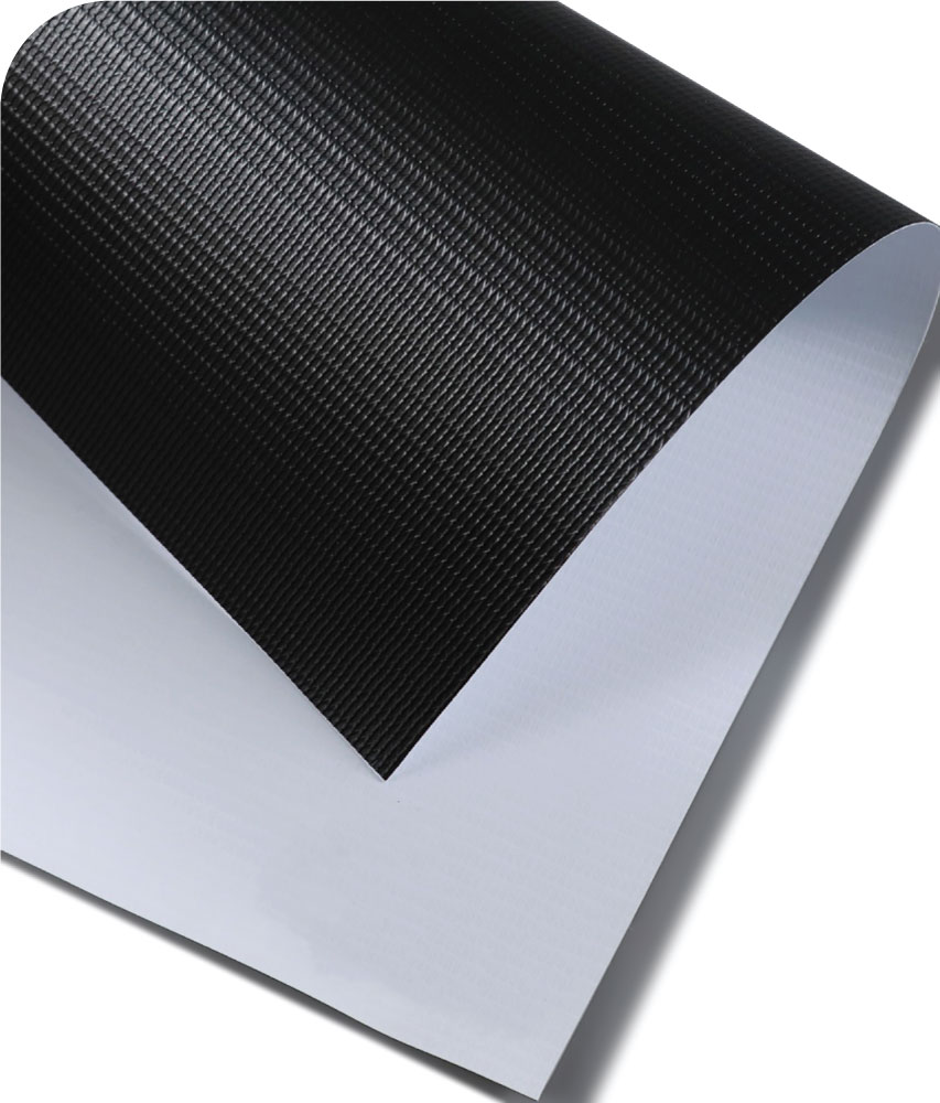 Ultrafront 13 OZ White/Black Banner