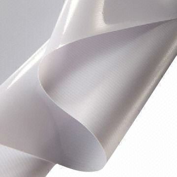 Short Roll 13oz White/Black Gloss Banner 36"