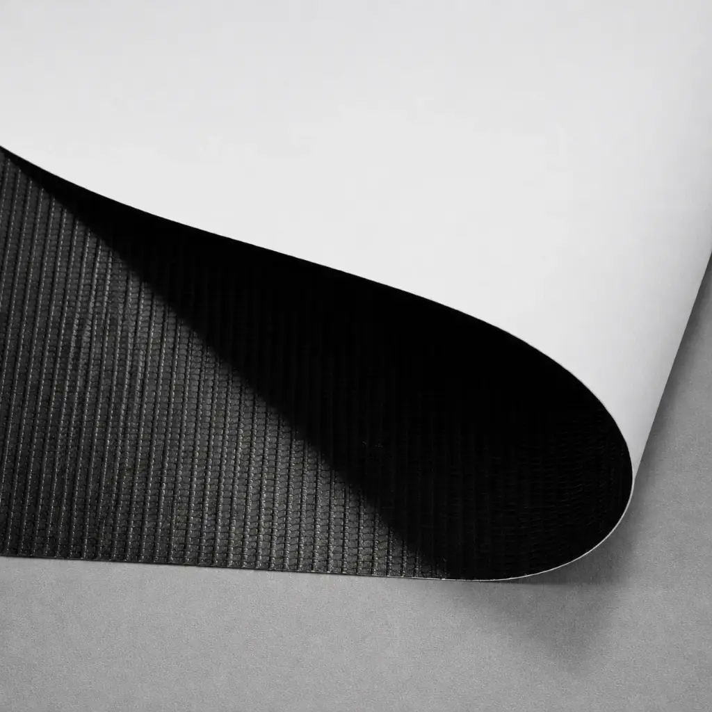 13 OZ WHITE /BLACK MATTE FRONTLIT BANNER  54"X150'