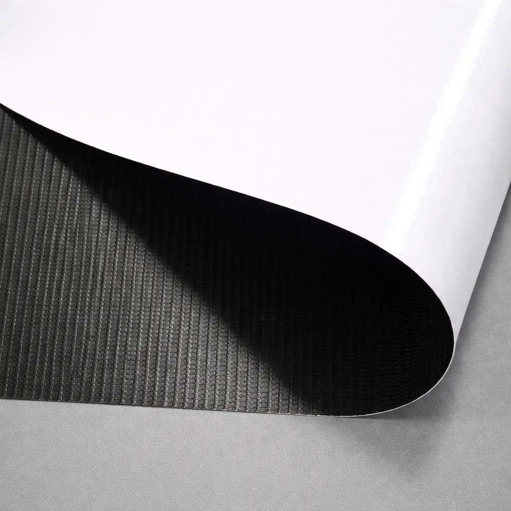 13 OZ WHITE /BLACK GLOSS FRONTLIT BANNER  62"X150'