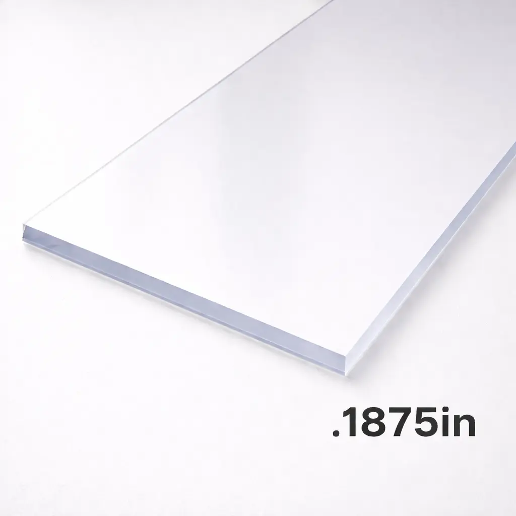 POLYCARBONATE CLEAR 3/16" MAKROLON (.177 x 52 x 100)