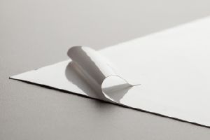 STATIC CLING WHITE 54INX164' FOR SOLVENT PRINTING