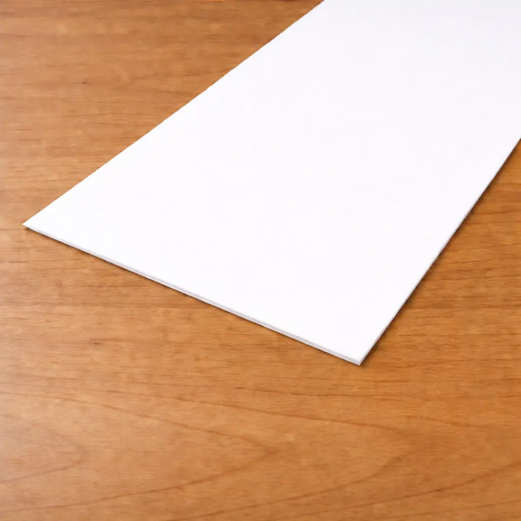 White Opaque Styrene .020" x 48in x 96in 
