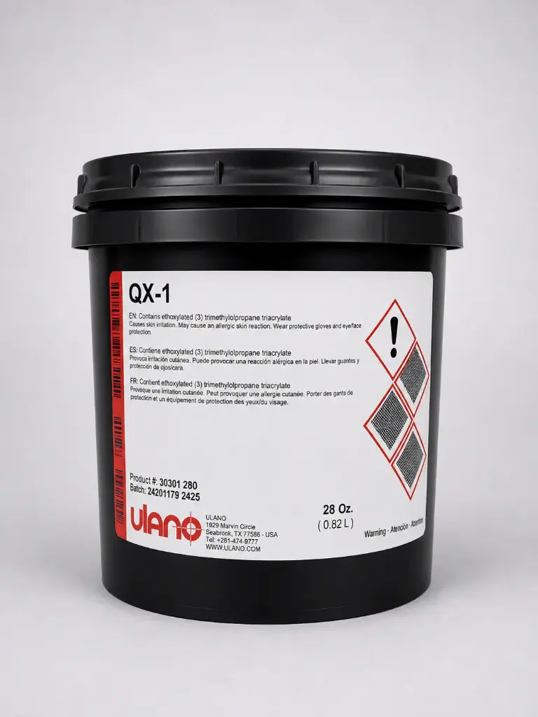 QX-1 Fast Exposing Emulsion Ulano (Quart) READY TO USE Blue-Green