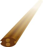 ZIP STRIP BROWN - 04 STAPLE CHANNEL COVER