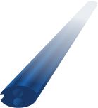 ZIP STRIP DARK BLUE - 02 STAPLE CHANNEL COVER
