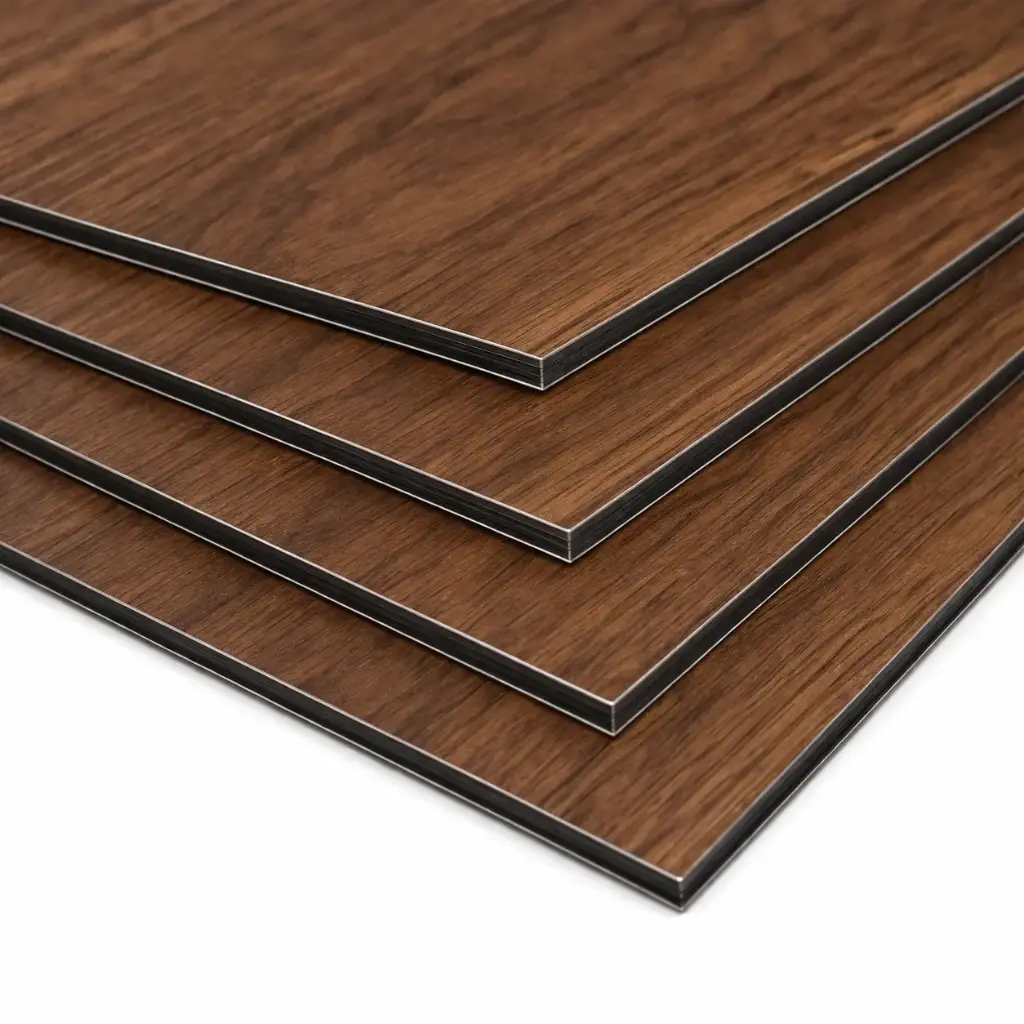 Walnut Wood 48" x 96" Newtek ACM 4MM .020IN SKIN