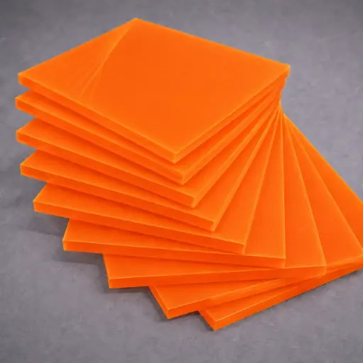 [2PMCORG1880408] Acrylic 3/16 x 48" x 96" ORANGE YG-266