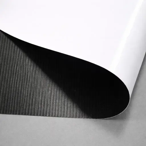 [NEWFRONT150-38G] 13 OZ WHITE /BLACK GLOSS FRONTLIT BANNER  38"X150'